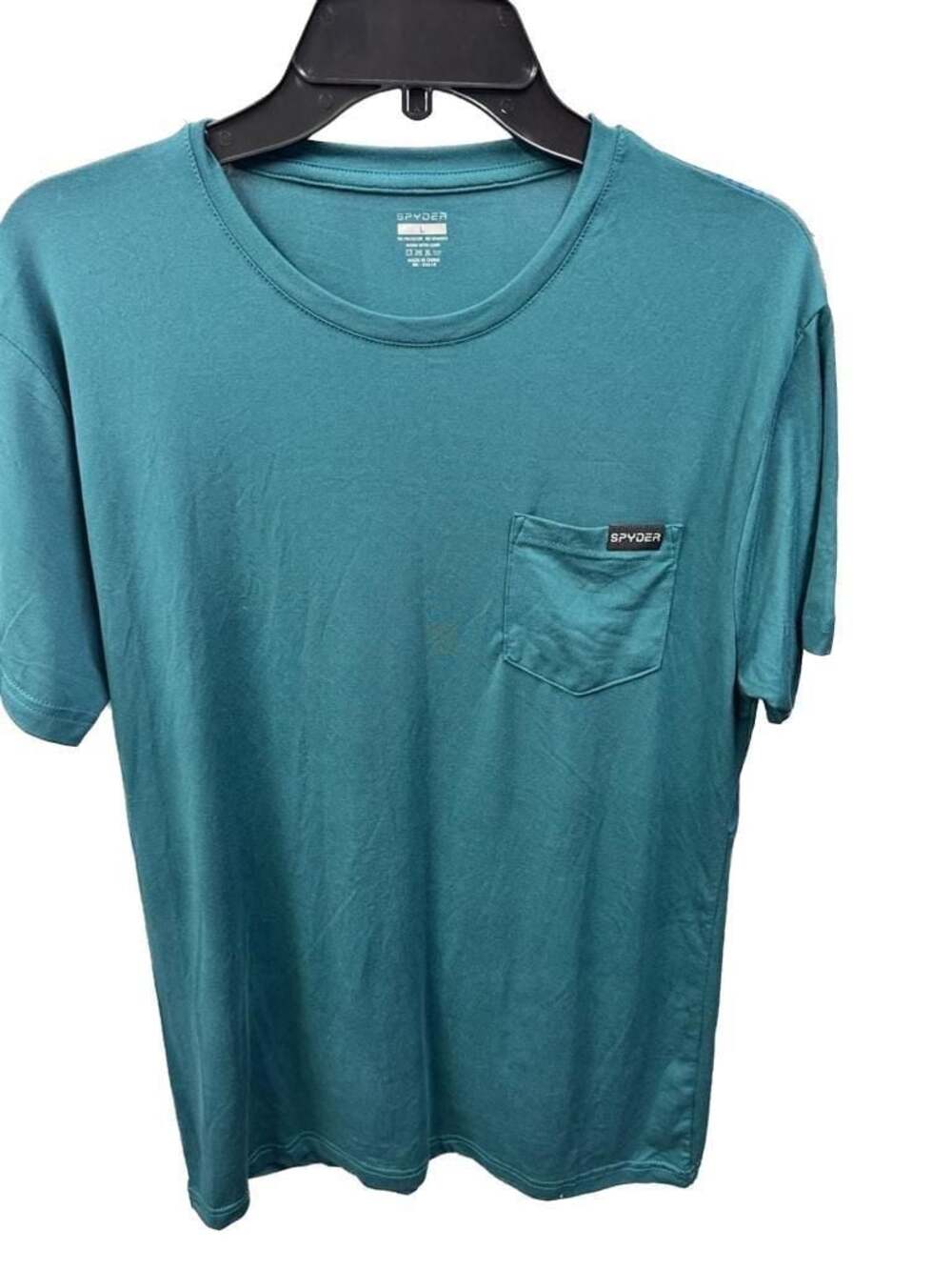 Spyder Men's Teal Short Sleeve Pocket T-Shirt